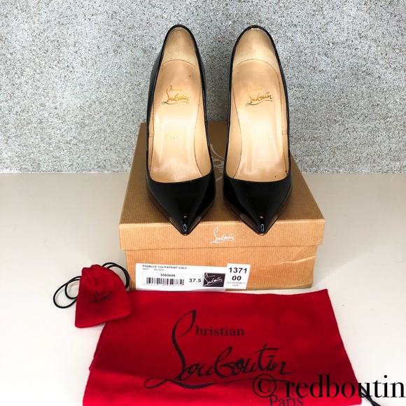 👠SOLD👠 Pigalle 120 black patent pumps 37.5 - Picture 4 of 8